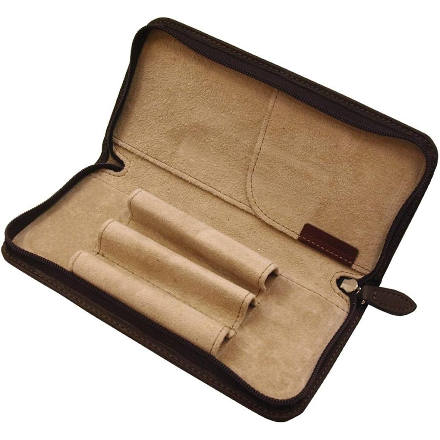 Pilot Round Zipper Pencil Case Pencil Dark Brown PSPC-01-DBN