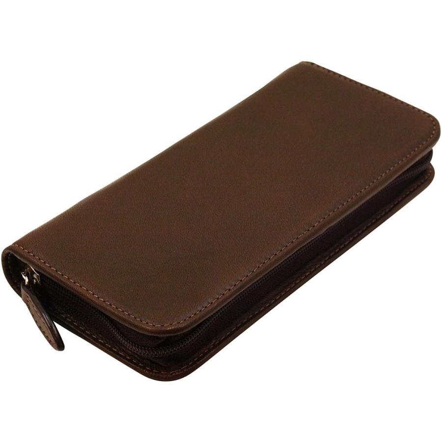 Pilot Round Zipper Pencil Case Pencil Dark Brown PSPC-01-DBN