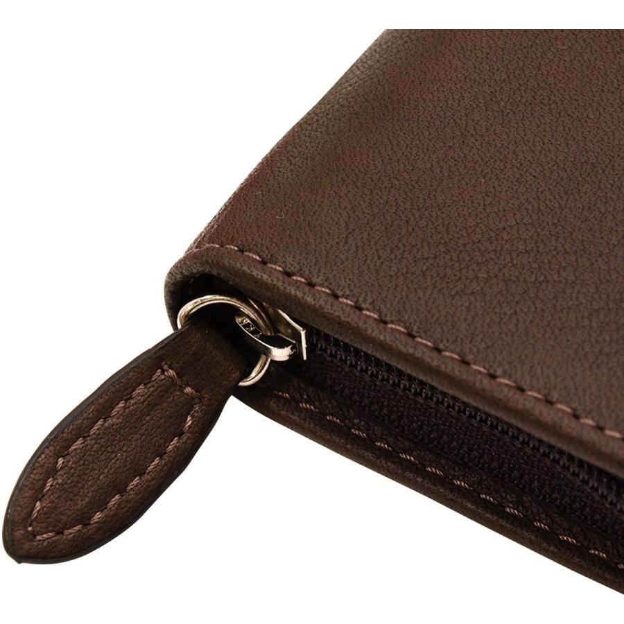 Pilot Round Zipper Pencil Case Pencil Dark Brown PSPC-01-DBN