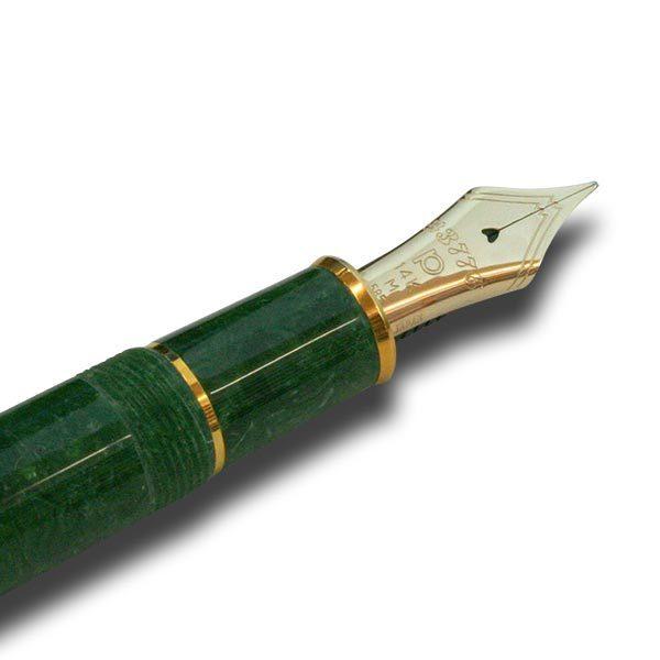 Platinum Fountain Pen #3776 Celluloid Fine Point Emerald PTB-35000S#45-2