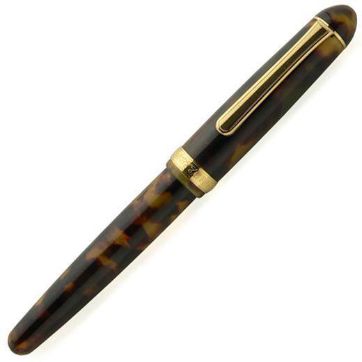 Platinum Fountain Pen #3776 Celluloid Tortoiseshell Fine Point PTB-35000S#62-2