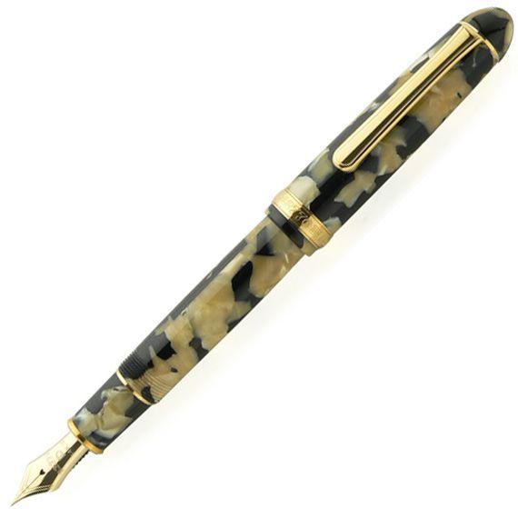 Platinum Fountain Pen #3776 Celluloid Ishigaki Bold PTB-35000S#67-4