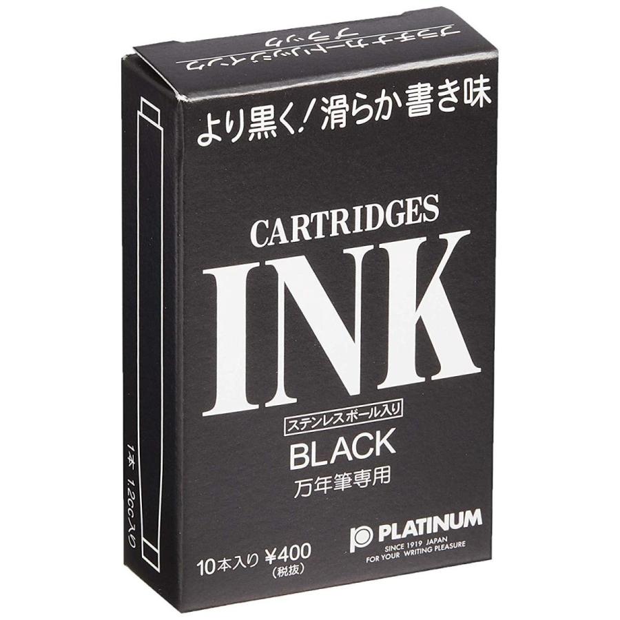 Platinum Fountain Pen cartridge ink black 10 pieces SPSQ-400#1