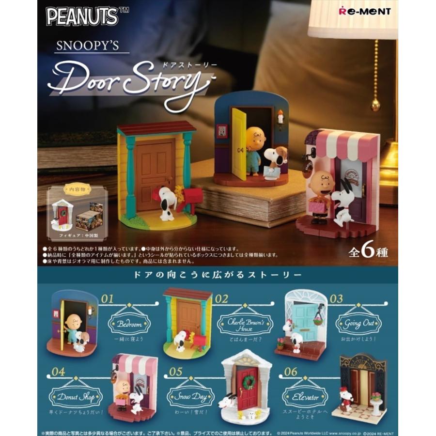 Re-ment SNOOPY's Door Story Peanuts 6pcs BOX