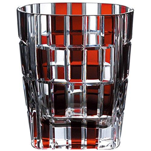 NARUMI Glass Glass Works Urban Red 270cc Rocks Glass GW6052-222RD