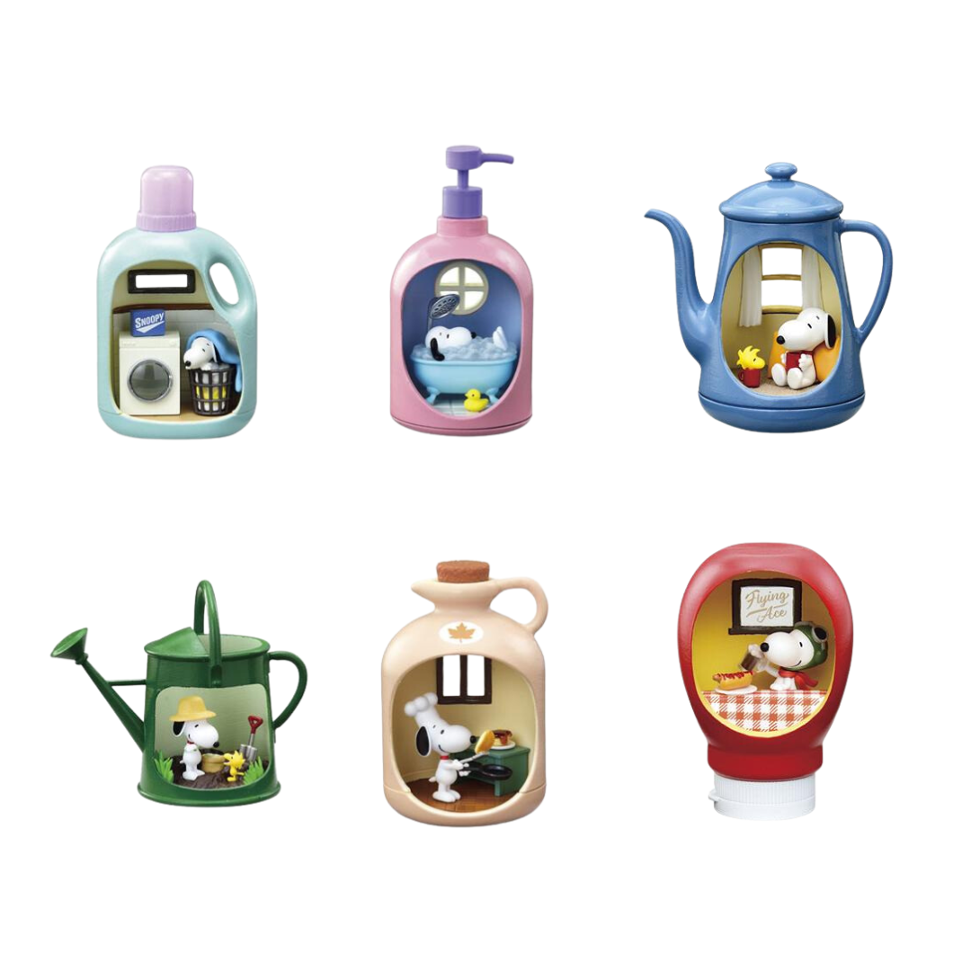 منتجات Re-ment Peanuts SNOOPY's LIFE in a BOTTLE BOX 6 أنواع [متوفرة جميعها]