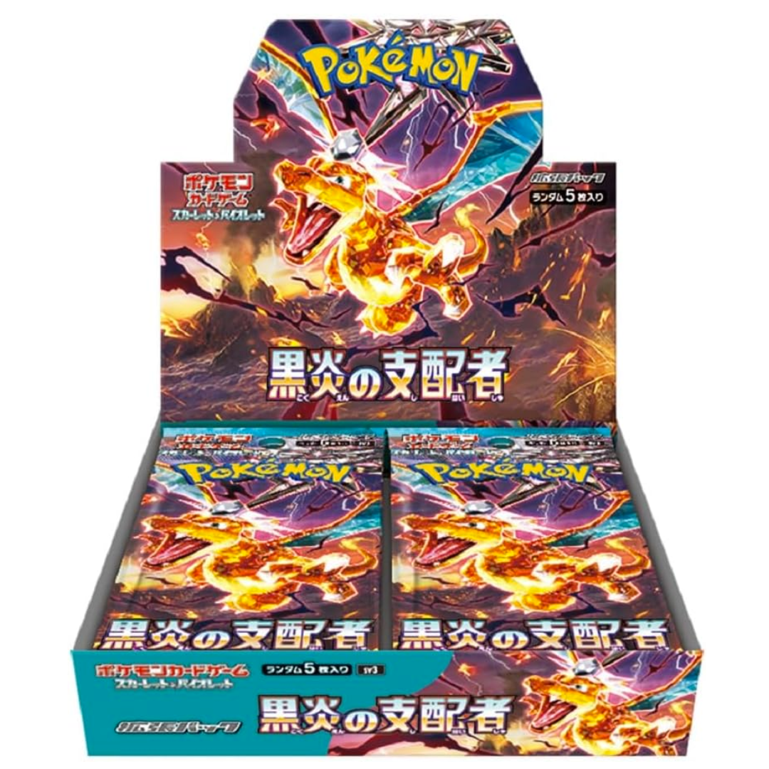 Jeu de cartes Pokémon Scarlet &amp; Violet Booster Pack Ruler of the Black Flame BOX sv3 Japon