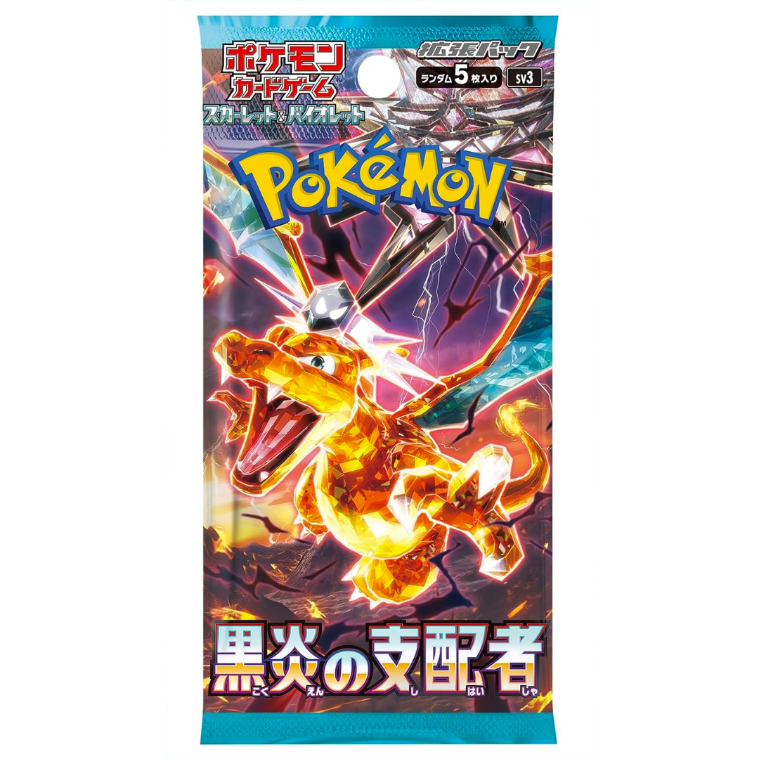 Jeu de cartes Pokémon Scarlet &amp; Violet Booster Pack Ruler of the Black Flame BOX sv3 Japon