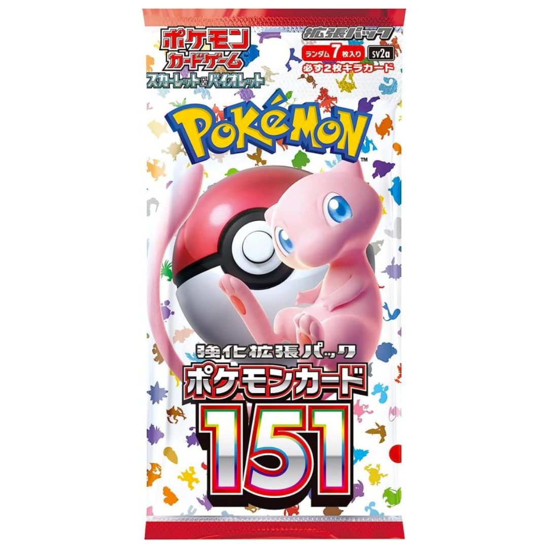 Jeu de cartes Pokémon Booster Pack Écarlate et Violet Pokémon 151 BOX sv2a Japon