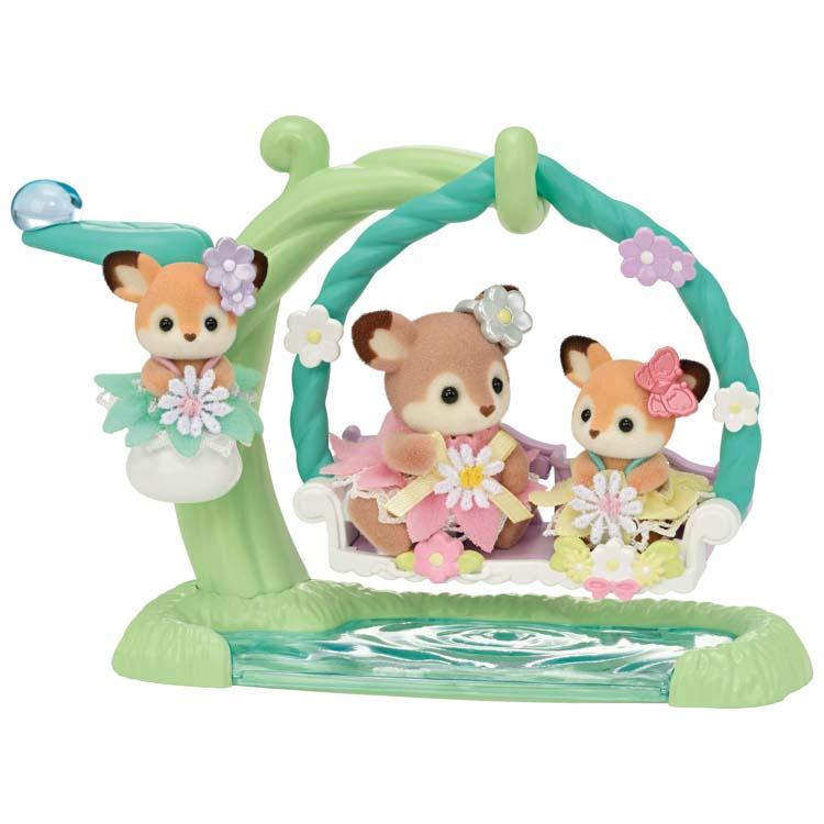 Sylvanian Families Baby Deer -סט נדנדות ידידות לצד המים- Fs-56