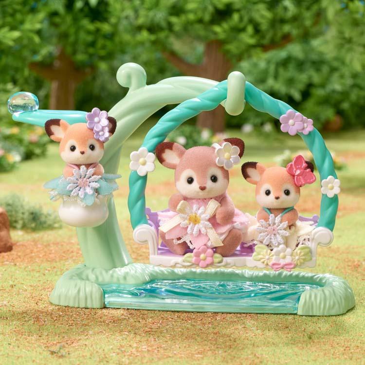 Sylvanian Families Baby Deer -סט נדנדות ידידות לצד המים- Fs-56