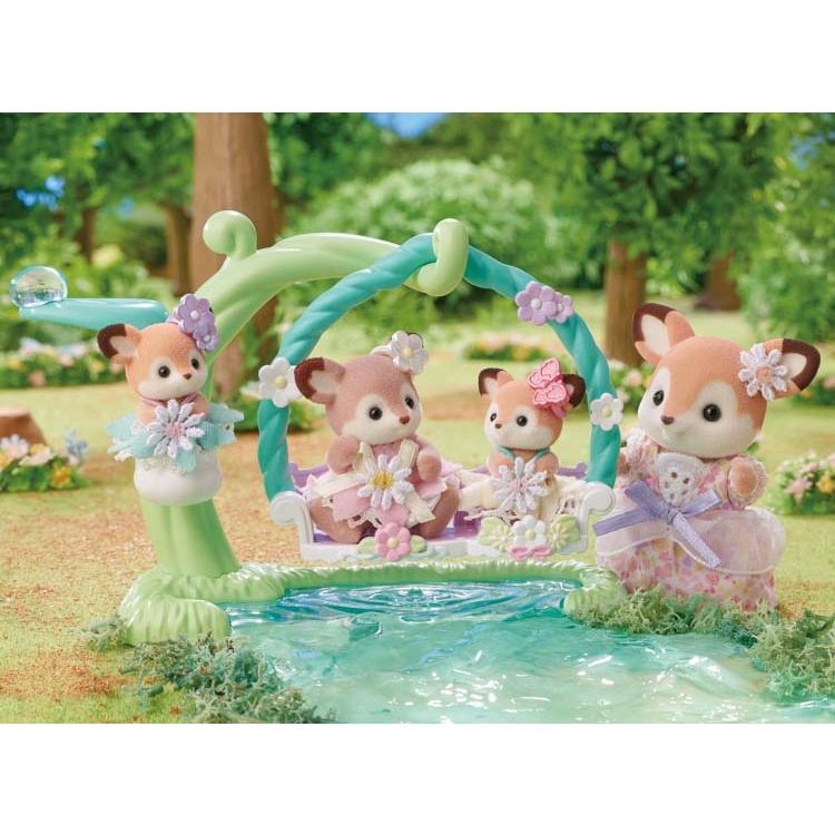 Sylvanian Families Baby Deer -סט נדנדות ידידות לצד המים- Fs-56