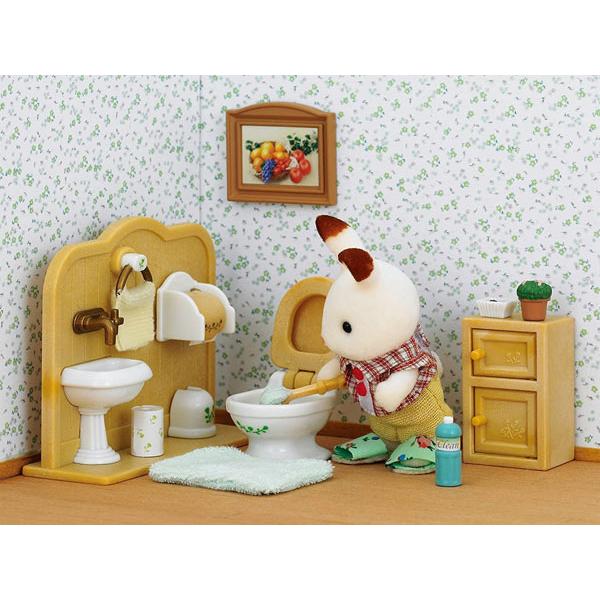 Sylvanian Families Chocolate Rabbit Boy Furniture Set Uk+5015