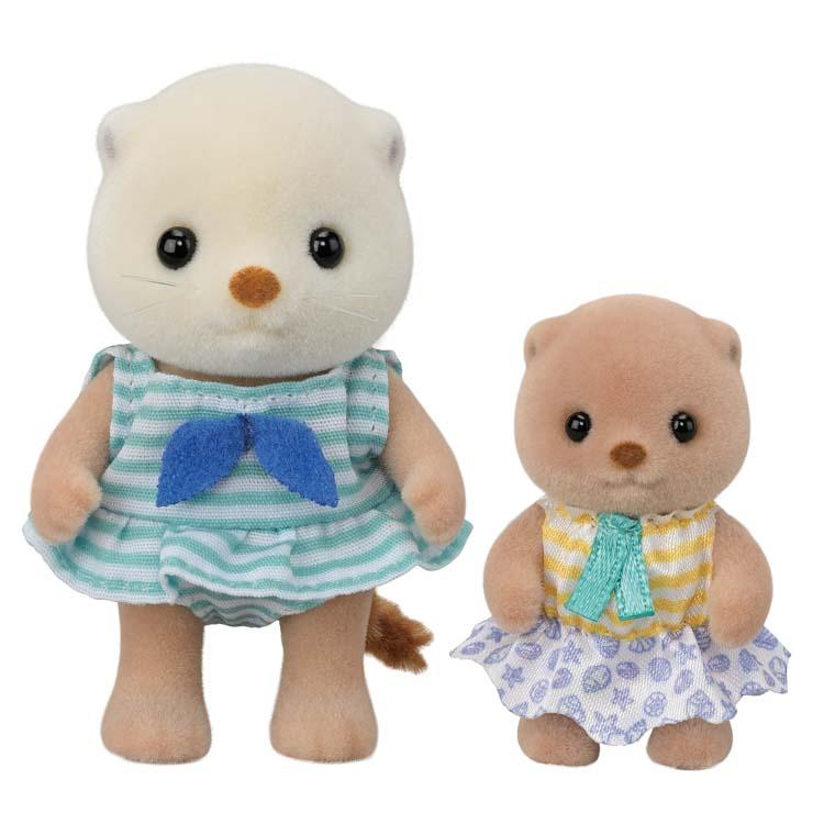 مجموعة ألعاب البحر من Sylvanian Families Sea Otter Siblings - Fs-57