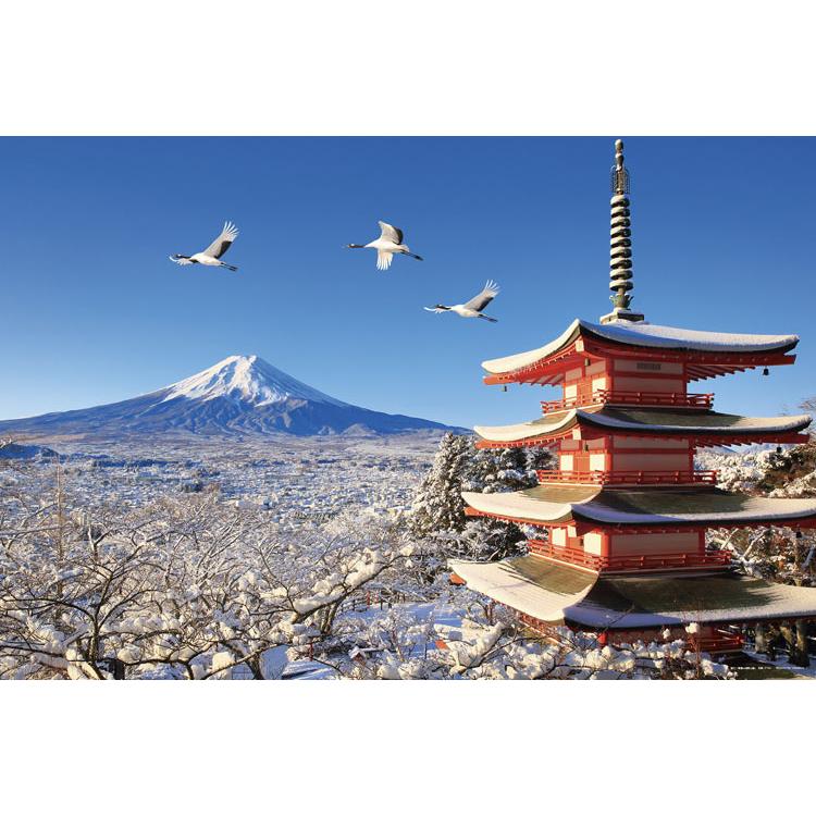jigsaw-puzzle-winter-scene-with-cranes-and-mt-fuji-yamanashi-1000-pieces-yam-10-1481-1