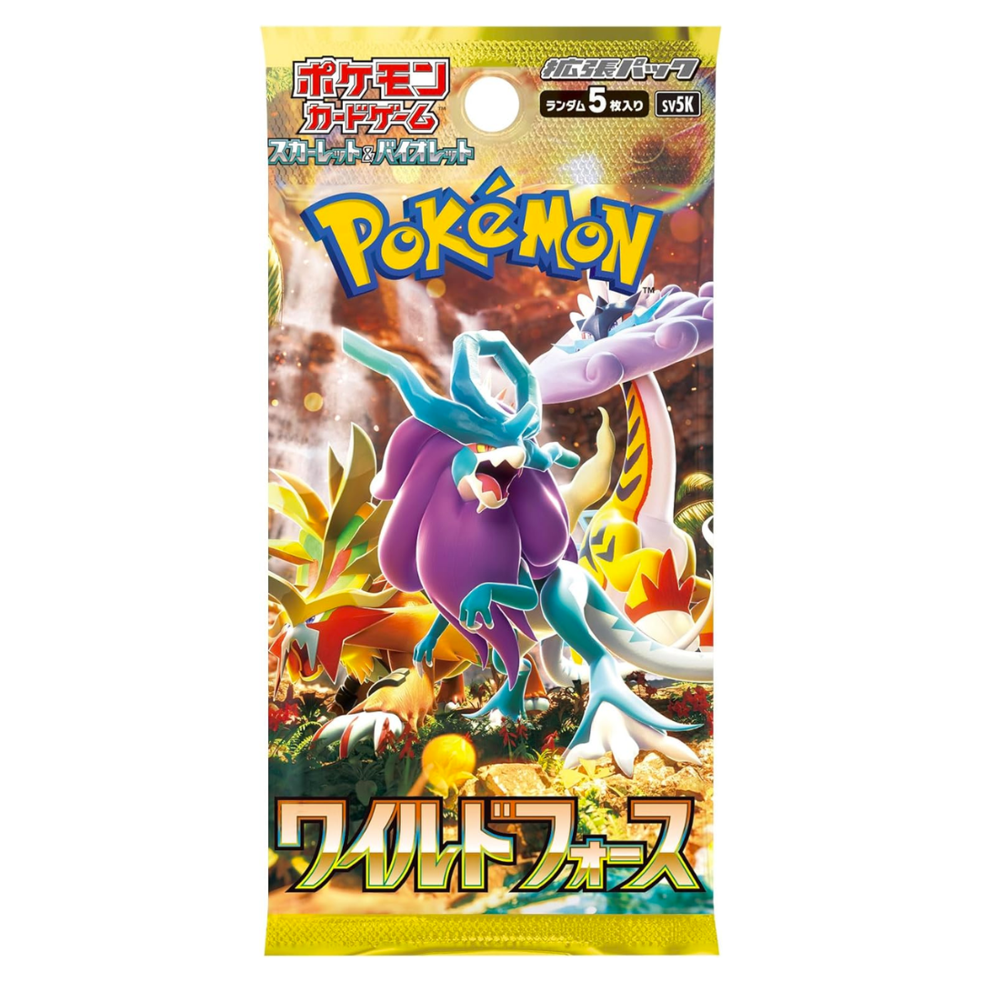 Jeu de cartes Pokémon Scarlet &amp; Violet Booster Pack Wild Force BOX sv5k Japon