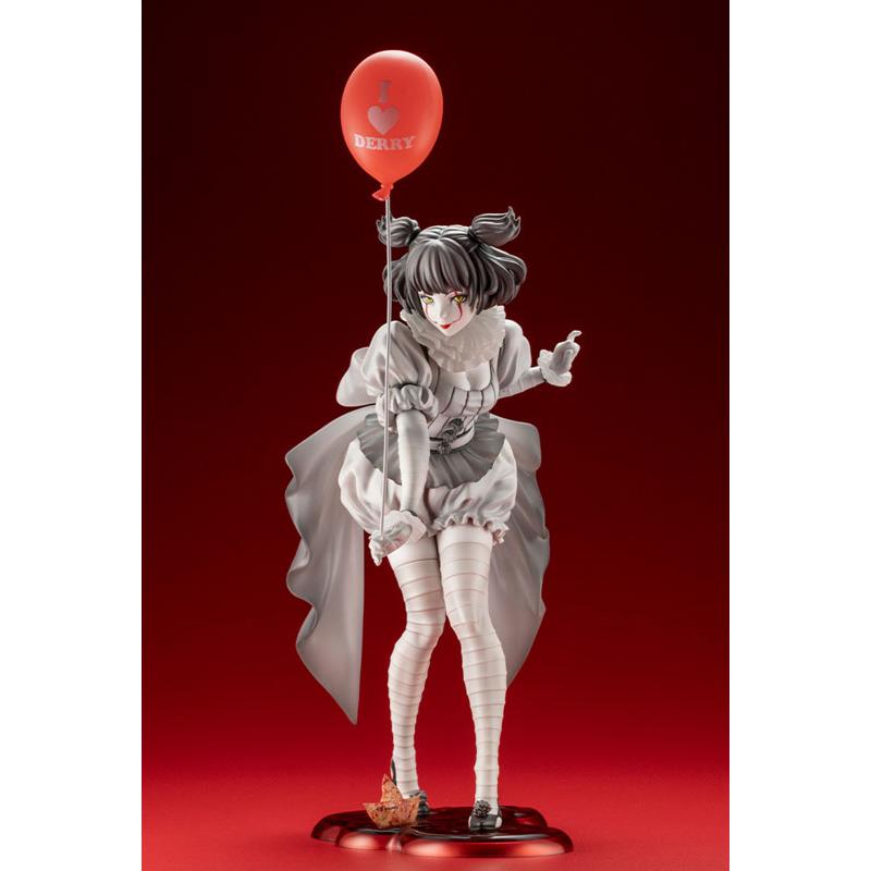 HORROR Bishoujo IT/It عندما ترى "ذلك"، فقد انتهى الأمر. Pennywise (2017) Monochrome Ver. 1/7 مجسم كامل KOTOBUKIYA