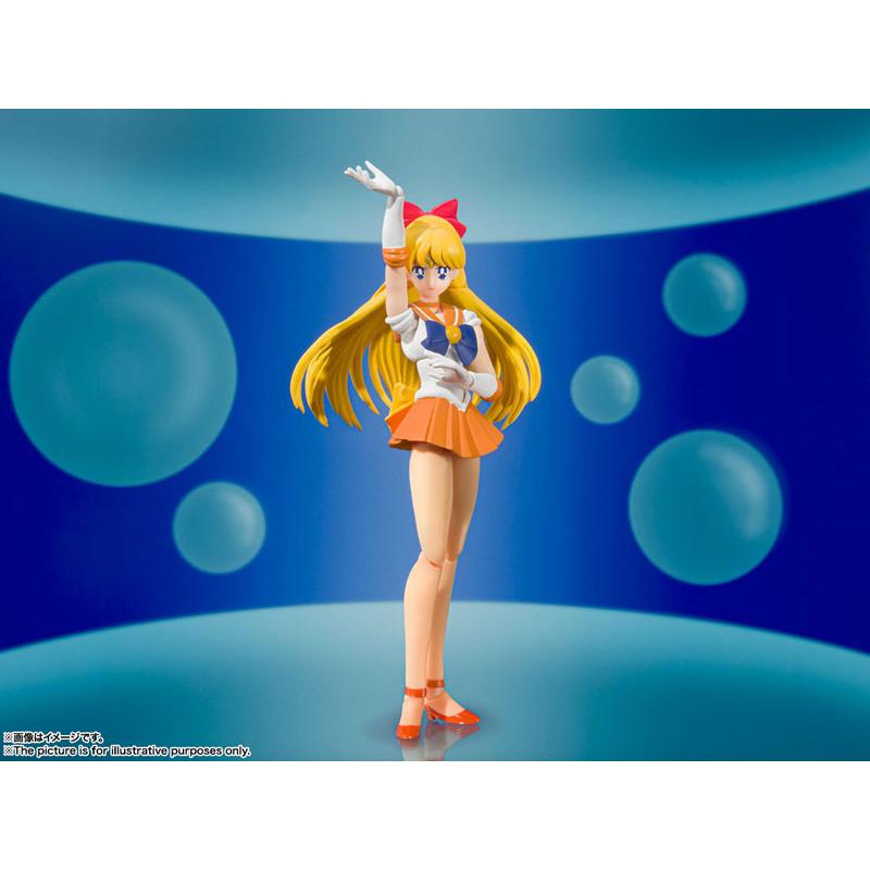 مجموعة الرسوم المتحركة الملونة من SHFiguarts Sailor Venus Pretty Guardian Sailor Moon BANDAI SPIRITS