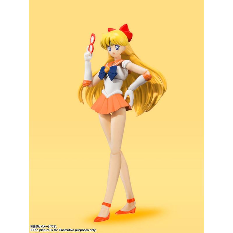 مجموعة الرسوم المتحركة الملونة من SHFiguarts Sailor Venus Pretty Guardian Sailor Moon BANDAI SPIRITS