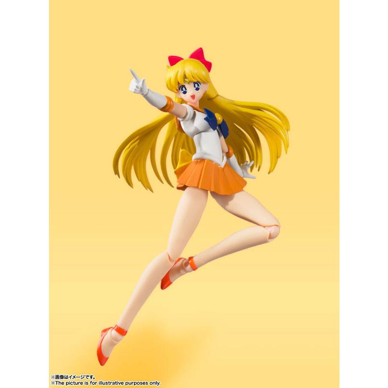 مجموعة الرسوم المتحركة الملونة من SHFiguarts Sailor Venus Pretty Guardian Sailor Moon BANDAI SPIRITS