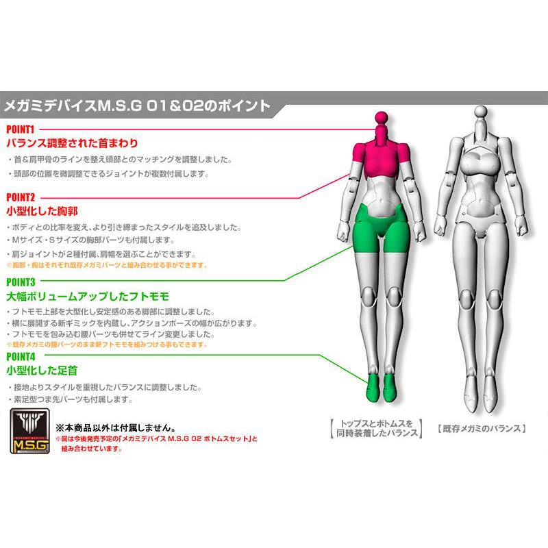 Megami Device MSG 01 Tops Set לבן KOTOBUKIYA