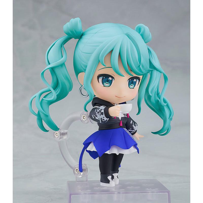 Scène colorée du projet Nendoroid Sekai ! exploit. Hatsune Miku Hatsune Miku Street World Ver. Bonne entreprise souriante