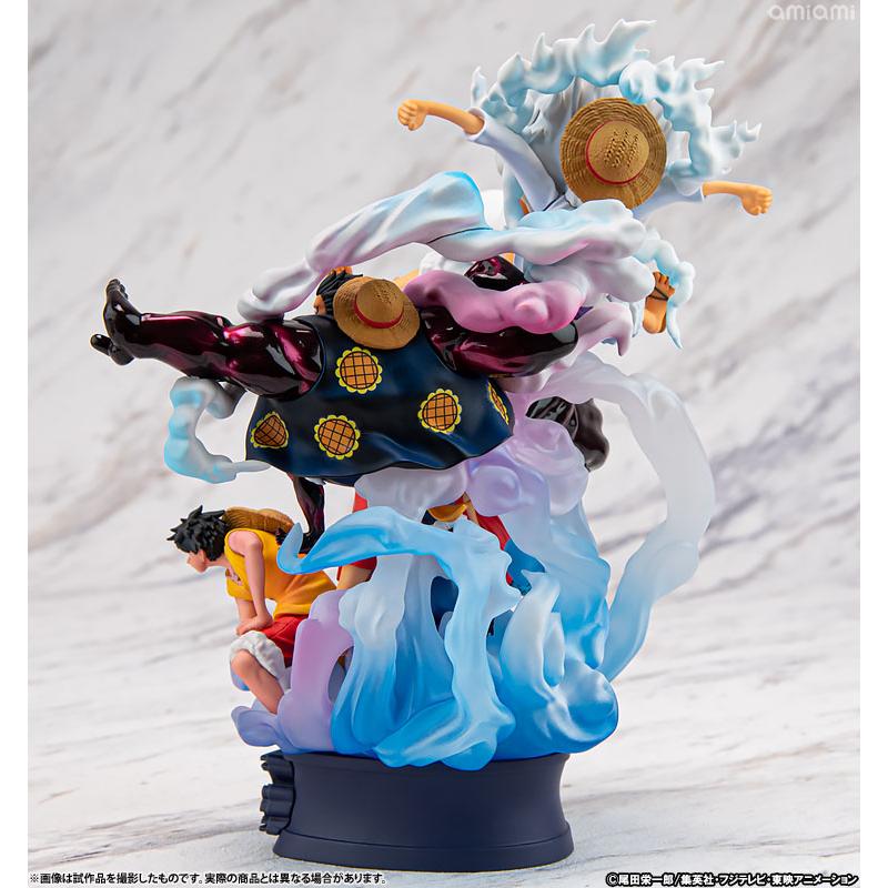 مجسم خاص لشخصية لوفي من Megahouse Petitrama DX ONE PIECE LOGBOX RE BIRTH 02