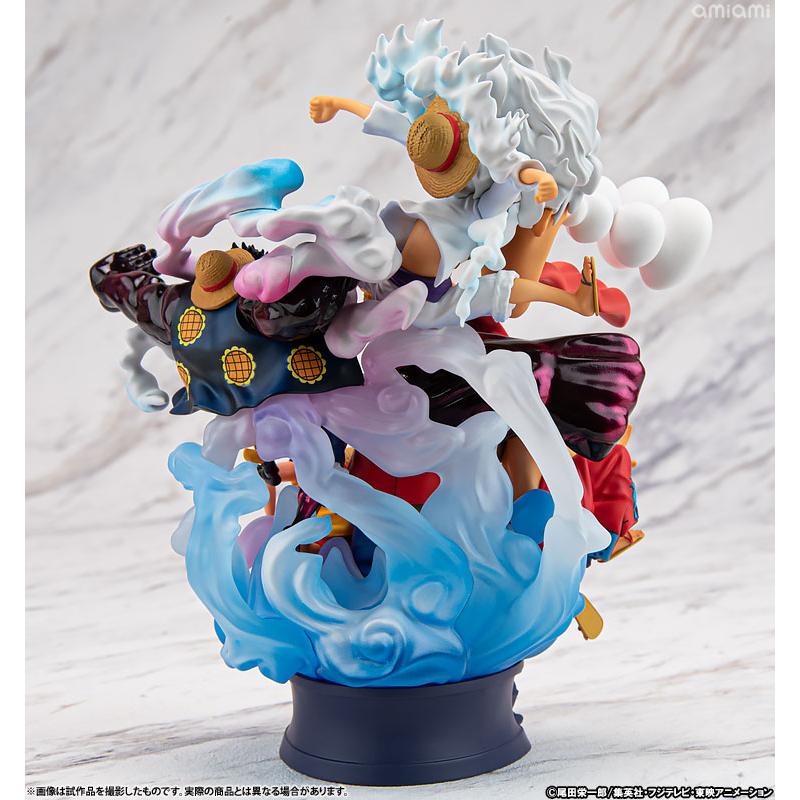 مجسم خاص لشخصية لوفي من Megahouse Petitrama DX ONE PIECE LOGBOX RE BIRTH 02