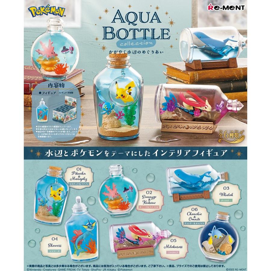Re-ment Pokemon AQUA BOTTLE collection-Rencontre au bord de l'eau brillant-produits BOX, 6 types [tous disponibles]