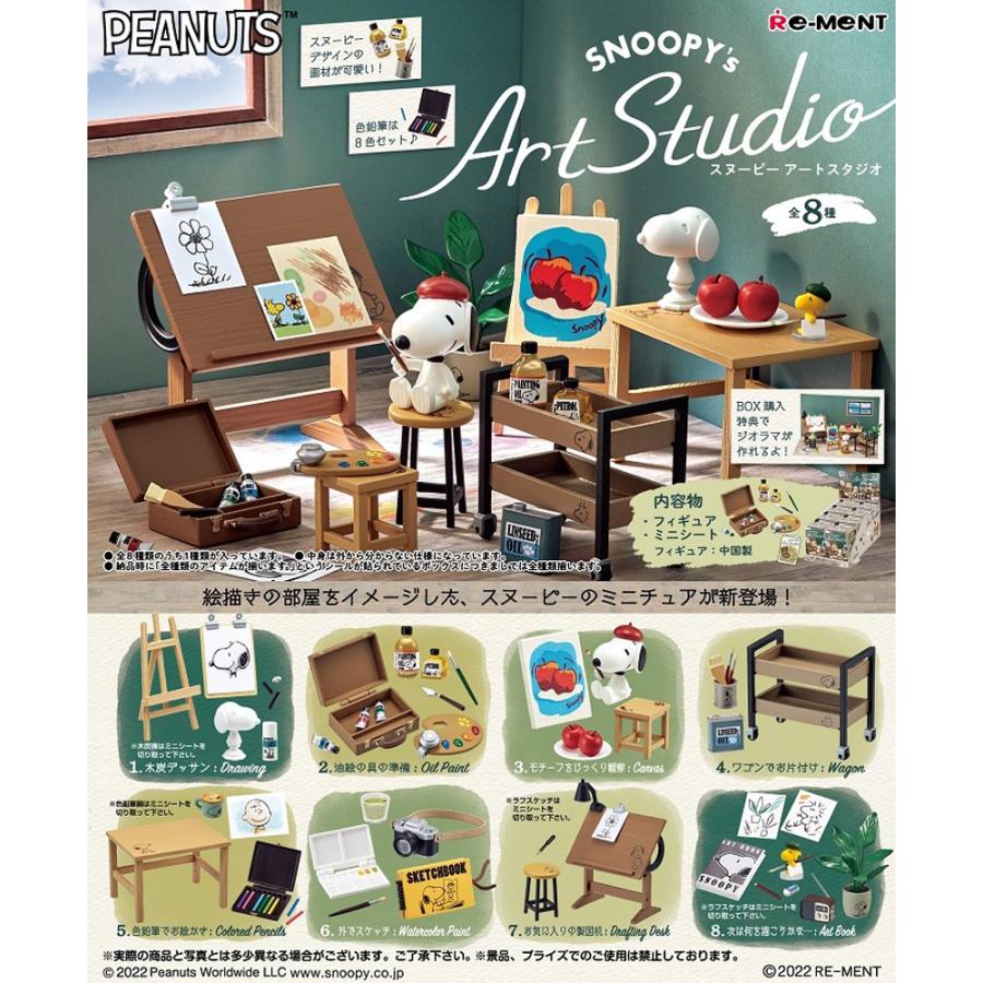 Re-ment Peanuts SNOOPY's Art Studio BOX products 8 types [all available]