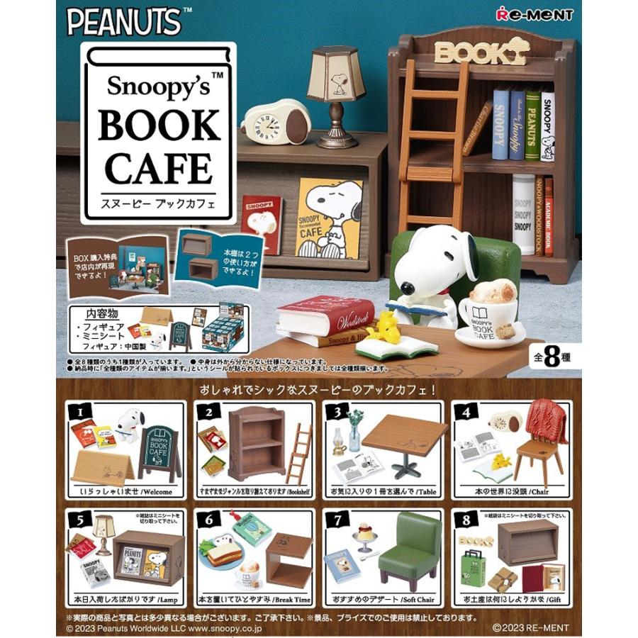 Produits Re-ment Peanuts Snoopy's BOOK CAFE BOX 8 types [tous disponibles]