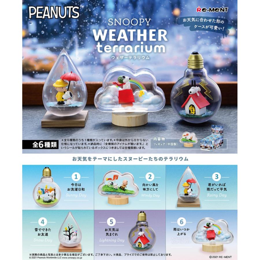 Re-ment SNOOPY WEATHER Terrarium BOX Snoopy all 6 types all types set